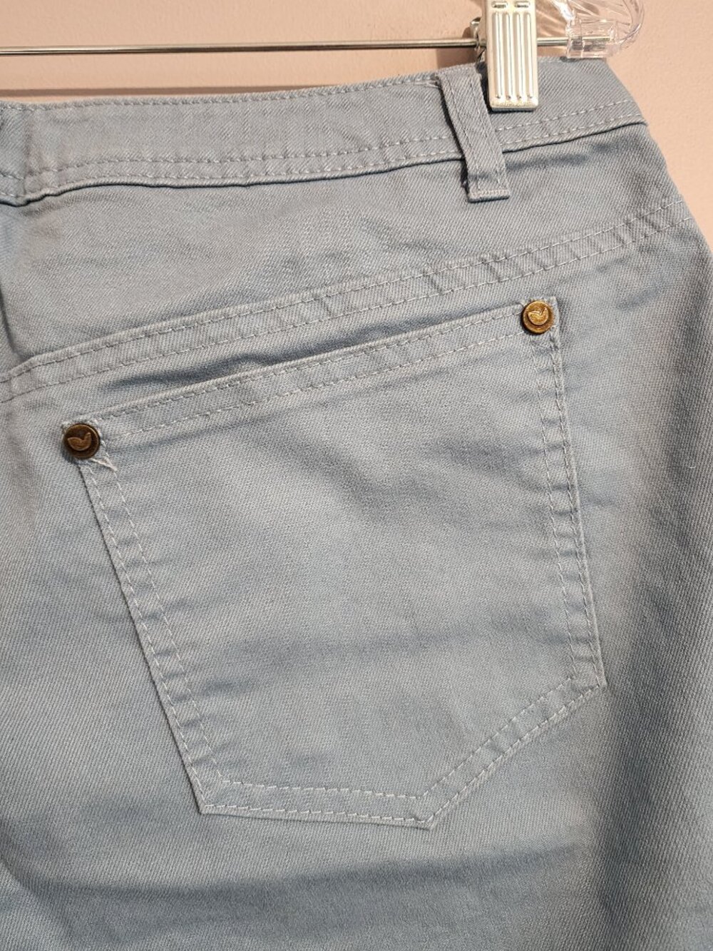 2/$30 Woman Within Modern Fit Blue Jean Shorts - Size 14W - Picture 10 of 11